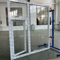 Ventana Abatible de Acero y Plástico SGL con Función Insonorizante, Diseño Posmoderno, Sin Vidrio, para Casas Rurales Autoconstruidas