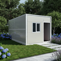 Casa Contenedor Plegable Portátil de 20 pies, Moderna y Prefabricada, Ideal para Oficina y Estudio en el Patio Trasero