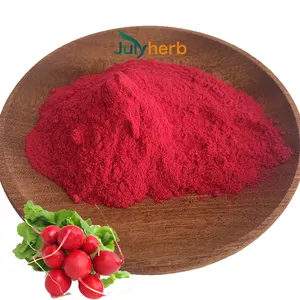 Julyherb Colorante E20-80 Pigmento vermelho natural Rabanete pigmento vermelho rabanete cor vermelha em pó