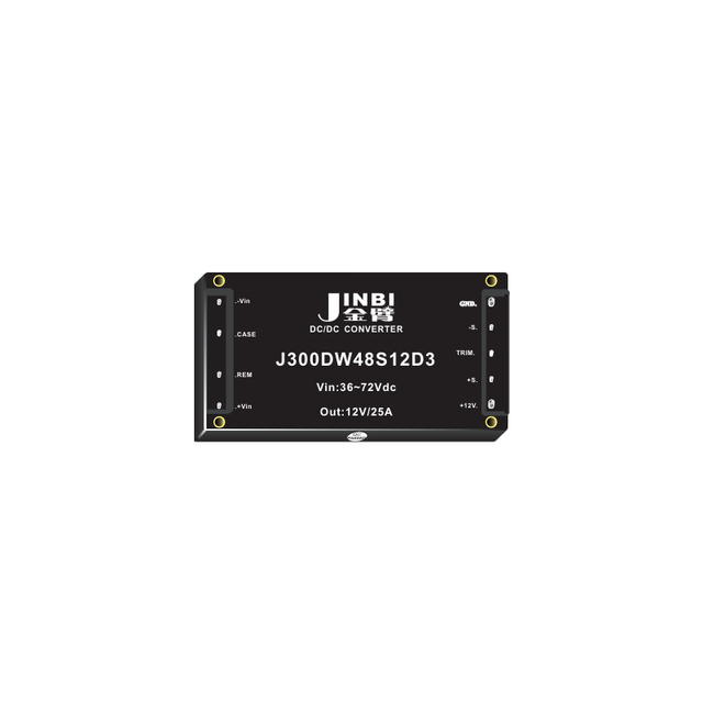 JINBI 10W Single Output DC-DC Converter 24V with 1000V Isolation Board Mount 9V-144V Input 80% Efficiency 3-Year Warranty