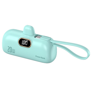 Siêu Mini Pd20w Ngân Hàng Điện 5000MAh Cáp PVC Túi Xách Tay Nhanh Chóng Sạc Loại C Bên Ngoài Chủ Li-Polymer Điện Trạm - Product Image 2