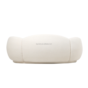 Sofá Nube de <span class=keywords><strong>3</strong></span> <span class=keywords><strong>Plazas</strong></span> Lujoso Minimalista para Sala de Estar Nórdica, Cómodo de Cachemira de Cordero, Fabricante Directo OEM ODM - Product Image 4