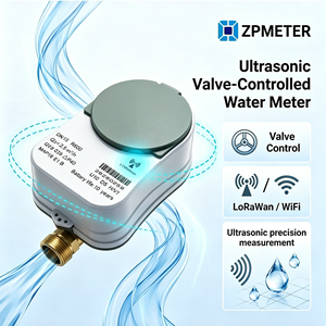 ขายตรงจากโรงงาน DN 20 LoRaWAN เครื่องวัดการไหลแบบอัลตราโซนิกไร้สาย พร้อมระบบตรวจสอบระยะไกล วัสดุทองเหลือง ไม่มีระบบควบคุม  สมาร์ทมิเตอร์น้ำ - Product Image 1