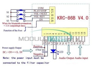 BLE Stereo <strong>Audio</strong> <strong>Module</strong> Modification Wireless Speaker Amplifier <strong>Audio</strong> KRC-86B V4.0 - Product Image 6