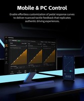 PXN PD HM Frein et accélérateur Sim Racing Pédales doubles Manettes de jeu compatibles avec les jeux PC et mobiles