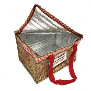 Tùy chỉnh lớn cách điện không dệt Tote hàng tạp hóa túi túi với in Logo Canvas Túi lạnh - Product Image 2