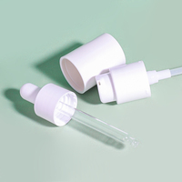 Flacon compte-gouttes en plastique de 15ml 30ml 50ml PETG Bouteille de sérum d'huile essentielle transparente vide Bouteille d'emballage de luxe pour cosmétiques et soins de la peau