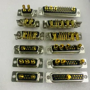 High Current Combo Connector D-SUB High Current PCB Board Mounted Type Male And Female Base Welding Wire