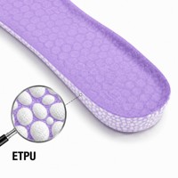 Semelles intérieures sportives AureRight en PU pour absorption des chocs, écologiques, durables, légères, soulagent la douleur au talon, longue durée