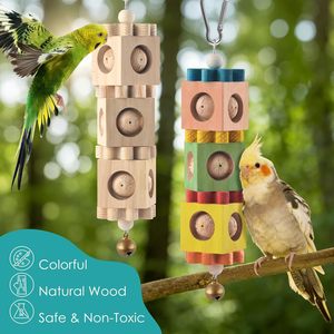 Hoogwaardige houten evenwichts-speeltjes voor kleine vogels en papegaaien - Product Image 2