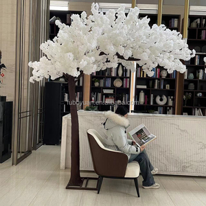 F226 gros blanc faux sakura japonais fleur de <span class=keywords><strong>cerisier</strong></span> fleur arbre mariage décoratif artificiel fleurs de <span class=keywords><strong>cerisier</strong></span> arbres - Product Image 2