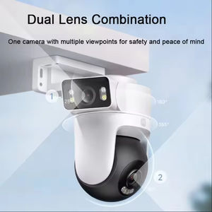 Caméra d'extérieur 4K à double objectif <span class=keywords><strong>sans</strong></span> <span class=keywords><strong>fil</strong></span> Wifi 6 Audio bidirectionnel Détection de mouvement Ptz Ip66 Caméra de sécurité à domicile 8mp - Product Image 2