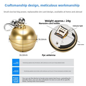 Localizador <span class=keywords><strong>GPS</strong></span> Inteligente <span class=keywords><strong>para</strong></span> Mascotas, Colgante con Campana, Resistente al Agua IP67, <span class=keywords><strong>para</strong></span> Collar de Perro o Gato, en Tiempo Real - Product Image 5