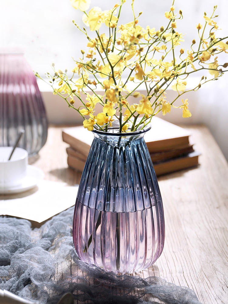 Factory Produced Wholesale Glass Flower Vase for Home Decor