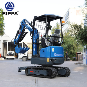 Micro excavadora RIPPA, excavadora hidráulica sobre orugas china, miniexcavadora agrícola de 1,8 toneladas con cabina - Product Image 2