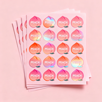 Feuille d'autocollants en vinyle brillant imperméable et résistant aux UV, découpés à la forme, imprimés sur mesure, autocollants pour la décoration des enfants, scrapbooking
