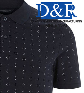 Polos hechos a medida para hombre, ropa de calle de corte regular de tela Premium, camiseta Polo de manga corta - Product Image 3