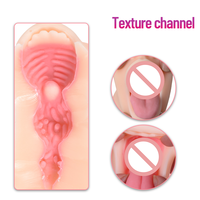 Masturbateur Oral Réaliste Effet Bouche et Langue, Canal Serré, Sans Phtalates, Lubrifiant Inclus, Étanche, Sensation de Véritable Contact
