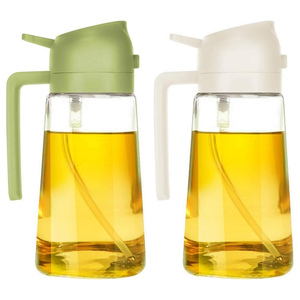 Botella de Vidrio Reutilizable 2 en 1 para Rociar Salsas y Aceite de Cocina - Product Image 1