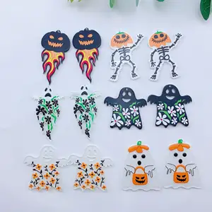 Acryl Halloween Anhänger DIY Ohrring Schlüssel bund hand gefertigt Anhänger Zubehör Material