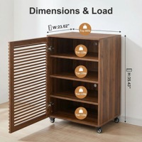 Meuble multimédia 5 niveaux avec porte grillagée, étagères réglables et roulettes, support audio-vidéo pour salon et salle de jeux