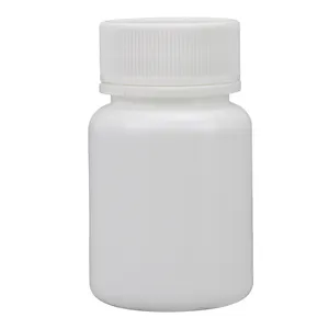 Flacone per fiale di medicina per pillole di Capsule di vitamine in plastica bianca piccola HDPE da 30ml con tappo termosaldante