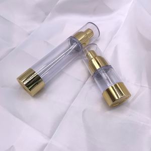 Hot Sale Empty Plastic Gold Airless <b>Pump</b> <b>Bottle</b> 15ml 30ml 50ml Cosmetic Skin Care Serum <b>Bottle</b> <b>Perfume</b> <b>Bottle</b> - Product Image 3