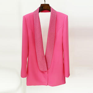 Hochwertige sexy Damen Pailletten Langarm rücken freie Blazer Mini kleider für Frauen - Product Image 5