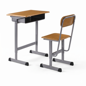 SONGYE - Conjunto de Escritorio y Silla Escolar Individual Moderna de Altura Ajustable con Estructura Metálica, 1 Año de Garantía para Uso en el Aula, ST-10 - Product Image 1