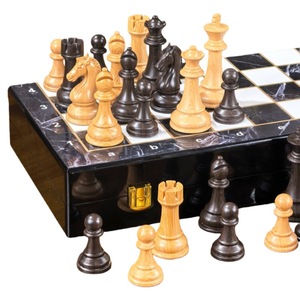 Jeu d'échecs international de haute qualité en matériaux écologiques haut de gamme, coffret cadeau, grand jeu pliable <span class=keywords><strong>tridimensionnel</strong></span> - Product Image 3