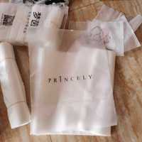 Sac à glissière en EVA transparent givré personnalisé, respectueux de l'environnement, avec logo client, sac en plastique pour accessoires vestimentaires