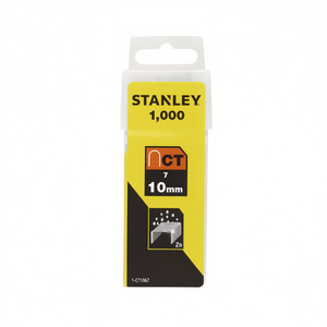 Grapas Stanley de 10 mm Tipo 7 con Recubrimiento de Zinc, Paquete de 1000 - Product Image 2
