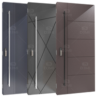 Puerta Exterior de Entrada Principal de Metal para Casa, Puertas de Seguridad Externas Pivotantes de Acero de Alta Calidad Personalizadas por Guangdong Daji