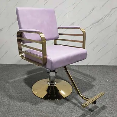 American Design Salon Barber Gebrauchte Friseur Stylist Lila Hydraulik pumpe Styling Stühle