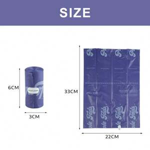 Sacs à déjections canines biodégradables en gros, écologiques, personnalisables avec étiquette privée, plus résistants, en rouleaux parfumés - Product Image 3