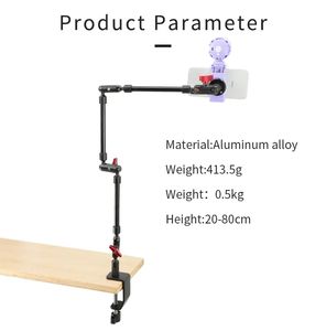 <span class=keywords><strong>Bras</strong></span> <span class=keywords><strong>articulé</strong></span> en aluminium à 3 sections pour microphone et éclairage LED - Product Image 5