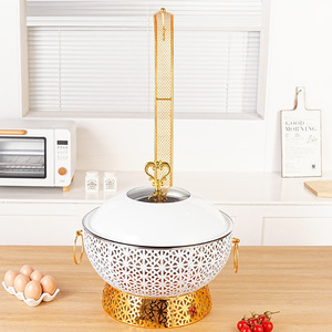 Calentador de Alimentos con Tapa Abatible para Hot Pot en Restaurantes de Hotel, Hecho de Acero Inoxidable y Disponible para Personalización - Product Image 2
