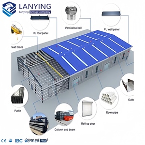 Construction d'usines préfabriquées Lanying, structures en acier personnalisées, bâtiments de conception moderne - Product Image 5