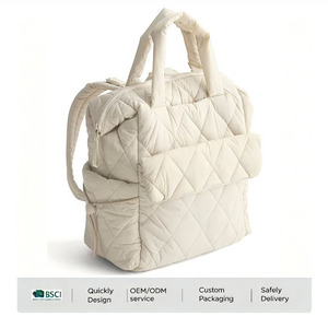 Mochila acolchada <span class=keywords><strong>de</strong></span> gran capacidad para mamá, bolsa <span class=keywords><strong>de</strong></span> pañales portátil para viajes al aire libre, mochila para pañales <span class=keywords><strong>de</strong></span> bebé - Product Image 1