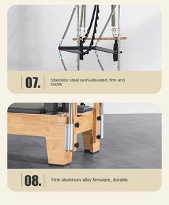 Cama de Madera de Roble para Entrenamiento de Yoga en Casa, Medio Trapecio, Reformer de Pilates con Torre - Product Image 5