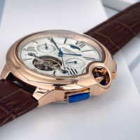CASENO Star Roman Grand Herren Vollautomatische Uhr Tourbillon Gürtel-Mechanikuhr