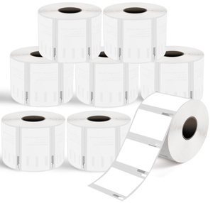 Etiquetas térmicas perforadas compatibles con DYMO de 2-1/4" x 1-1/4" (57 mm x 32 mm) sin BPA para envíos y direccionamientos - Product Image 2