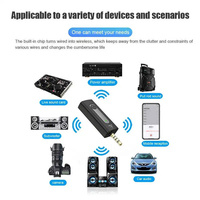 Microphone sans fil professionnel de vente chaude téléphone Bluetooth micro d'enregistrement de jeu avec support 3.5mm récepteur Lavalier revers