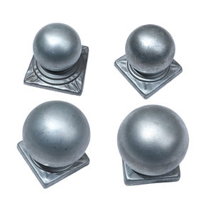 Valla de hierro Forma de bola Valla de metal Tapa superior Accesorios Barandilla Tapa de poste de acero para exteriores Tapa de tubo - Product Image 4