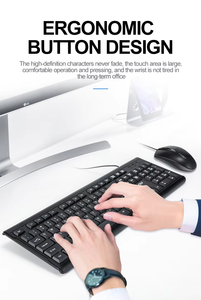 Facoty vendita diretta T-wolf TF500 Business Office tastiera <span class=keywords><strong>Mouse</strong></span> Kit cablato tasti 104 sottile tastiera <span class=keywords><strong>Mouse</strong></span> Combo per lavoro d'ufficio - Product Image 5