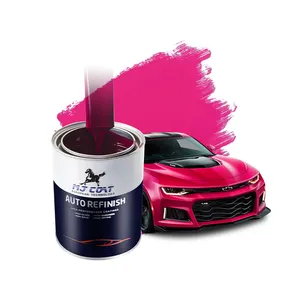 צבע אוטומטי גבוה מוצק נמוך VOC ייבוש מהיר 2K ציפוי שקוף לציפוי בסיס 1K תיקון צביעת רכב