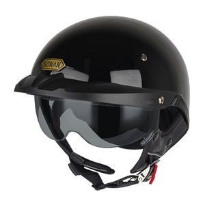 خوذة دراجة نارية نصفية بتصميم ألماني من البلاستيك ABS، خوذة كلاسيكية مفتوحة الوجه للدراجات النارية، معتمدة من DOT، مقاسات من M إلى XXXL - Product Image 2