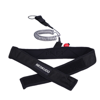 Surf Wing Foil Laisse de planche de surf enroulée Hydrofoil Ceinture de taille à dégagement rapide SUP Bobine Laisse de taille