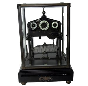 Horloge de table mécanique à boule roulante Congreve, imitation du <span class=keywords><strong>Paris</strong></span> du XVIIe siècle, laiton poli doré 24 carats, 12 secondes, 3 cadrans, 5 aiguilles - Product Image 1