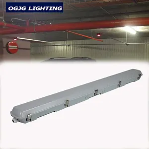 Ogjg luminária led ip66 t8, 2x36w, 4ft, 8ft, estacionamento linear, iluminação para garagem, resistente às intempéries, luminária tripla